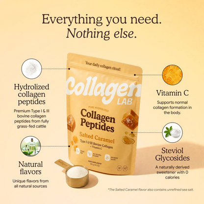 Peptide de colagen provenit de la bovine hrănite cu iarbă pentru piele, păr și articulații